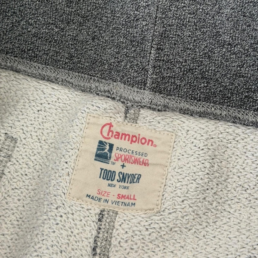 Champion x Todd Snyder Jogger Pants Mens S Gray French Terry Cotton - Picture 6 of 8